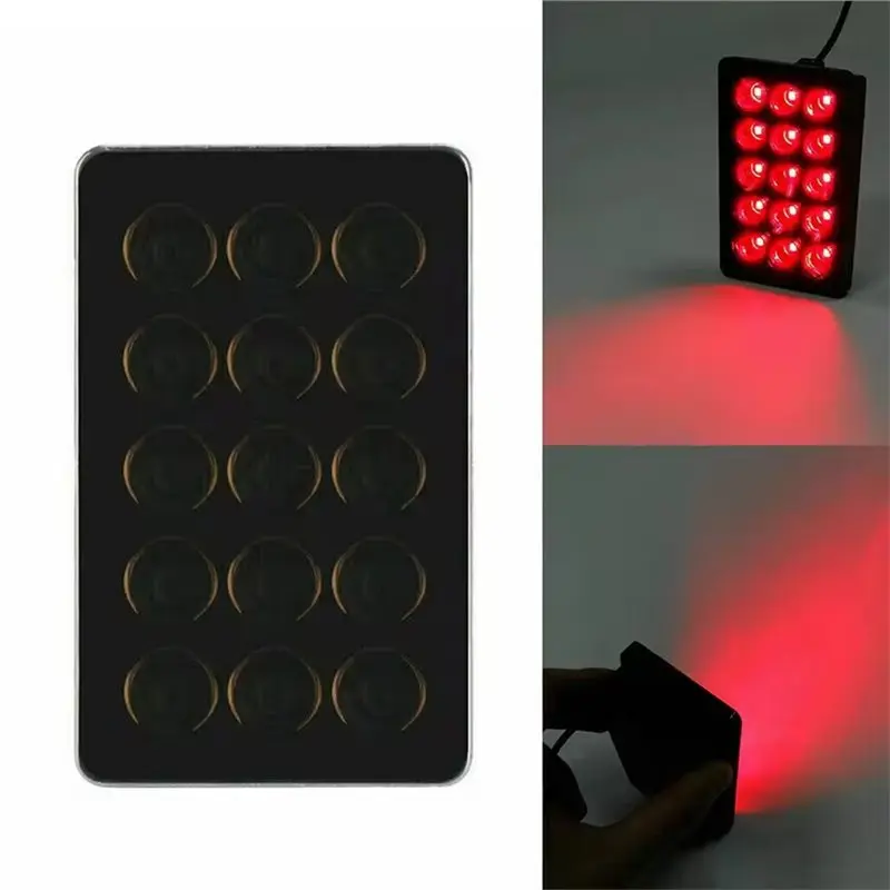 Car LED Brake Light 15 LED Rear Strobe Flashing Warning Stop Safety Signal Lamps For Car Bumper Modification