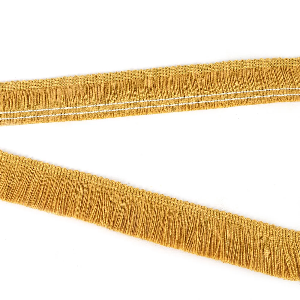 6m/Bag 2.6cm Width Cotton Thread With Lace For Clothing Accessories Tassel Fringe Trim Brush Fringe Sofa Pillow Curtain Decor