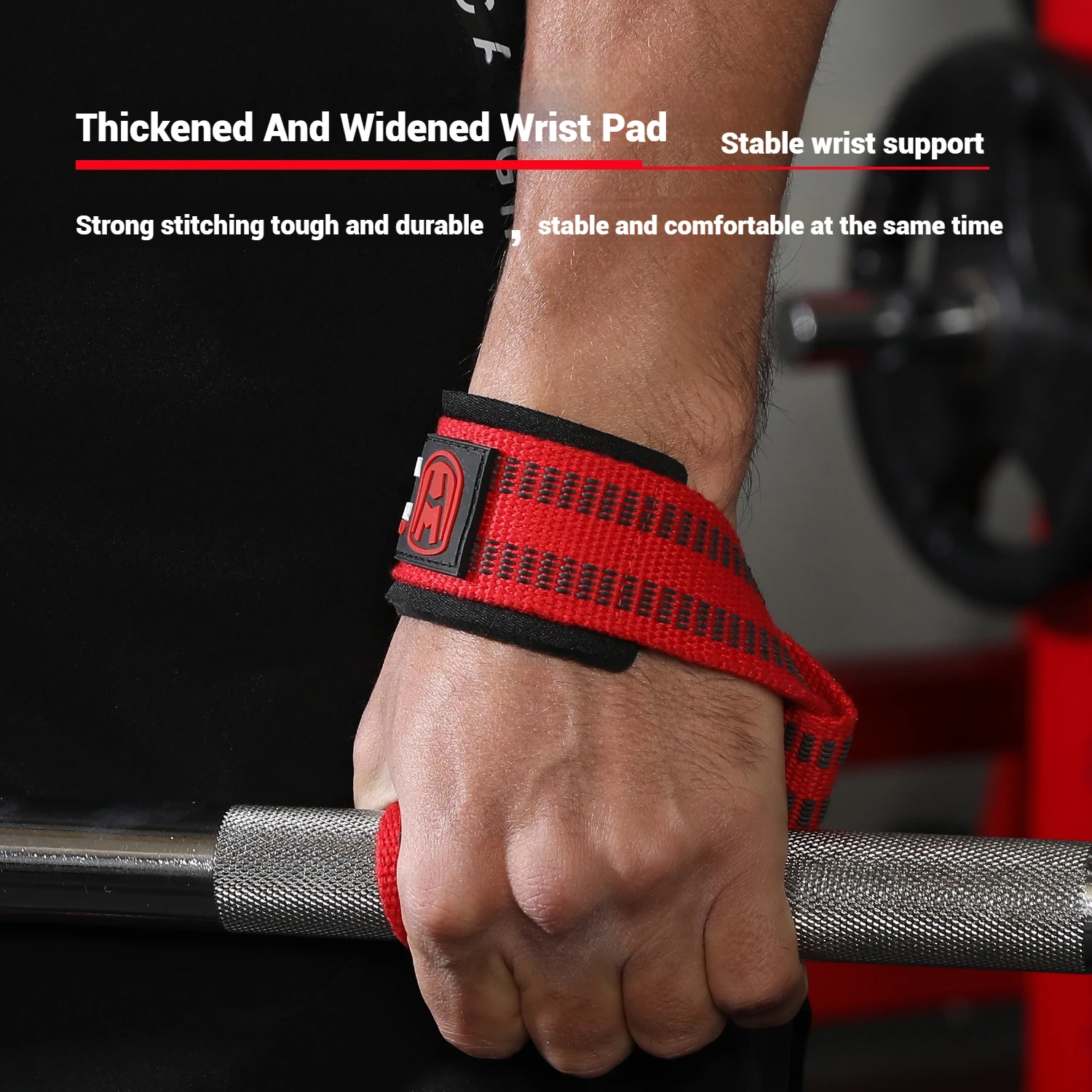 WOSWEIR-Weightlifting Wrist Support Bar Thickened Palm Grip for Dumbbell Pull-Up Enhanced Fitness Barbell Training Accessory
