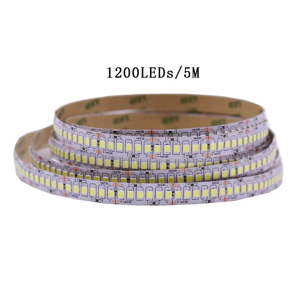 Imagem -05 - Fita de Fita Led Flexível 2835 Smd 2835 240leds m 5m 300 600 1200 Leds Dc12v Alta Brilhante Branco Quente Branco Frio