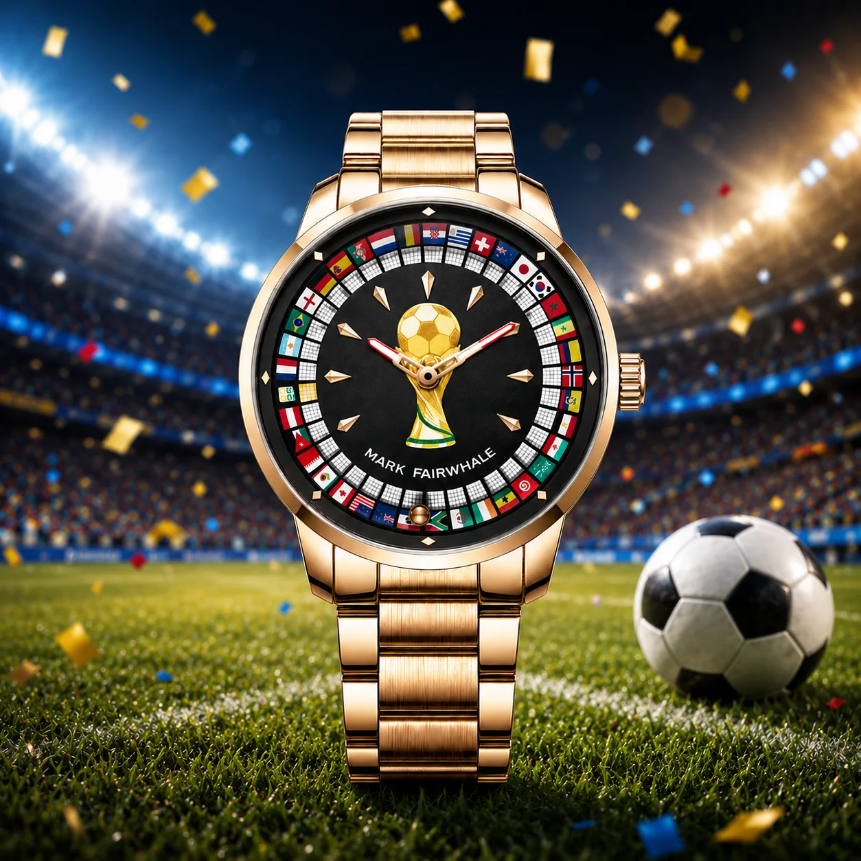 Luxury Watch Jacob And Co - MARK FAIRWHALE 5087 Berühmte Fußball-Sport-Quarzuhr 360