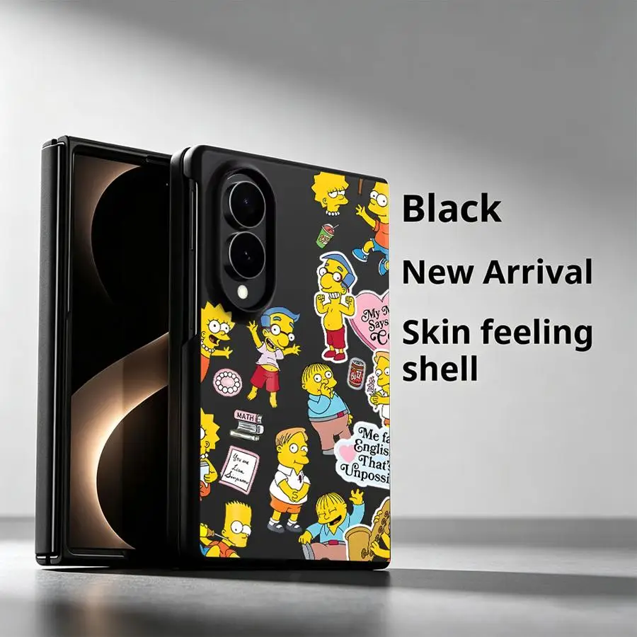 Case for Samsung Galaxy ZFold8 ZFold Wide Z Fold 8 Z Fold8 Wide Luxury Phone Cover Cartoon Cute Simpson