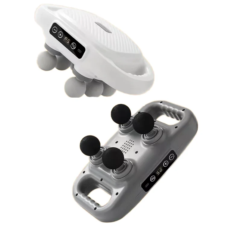 4-Head Handheld Percussion Massage Gun for Home Use Body Muscle Relaxation