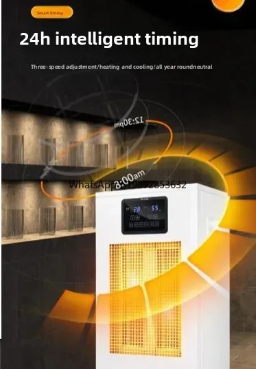 Calentador cc25 de gran área, calefacción eléctrica rápida, ventilador de aire caliente comercial de alta potencia