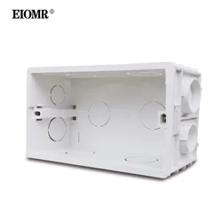 EIOMR White 146 Type Mounting Back Box Adjustable Internal Cassette Junction Box for 146mm*86mm Wall Switch and Standard Socket