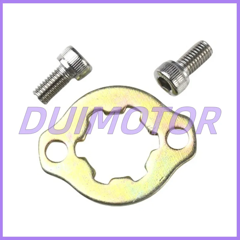 Large / Small Sprocket Locking Plate / Screw with Label for Yamaha Ybr125 Jym125-3-3f-3g-8-9