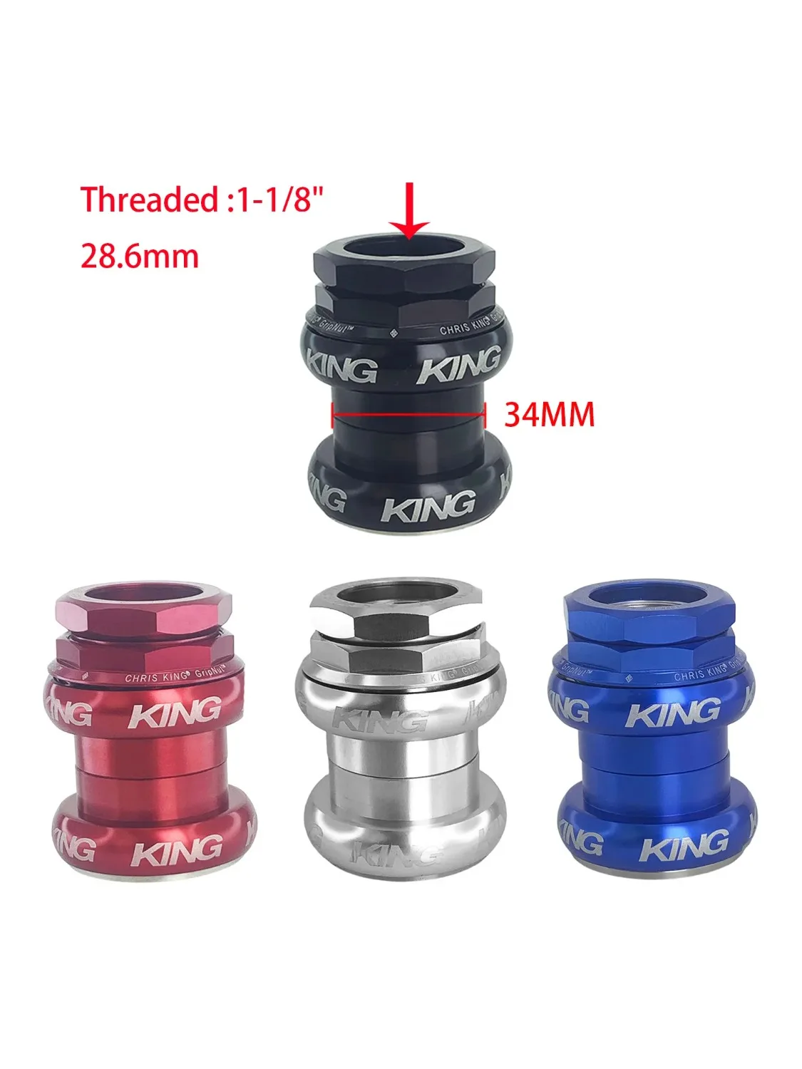 AliExpress NONE Chris King Brompton 1-1/8' Bicycle Headset Bowl Set 34mm Head Tube for Cycling Equipment