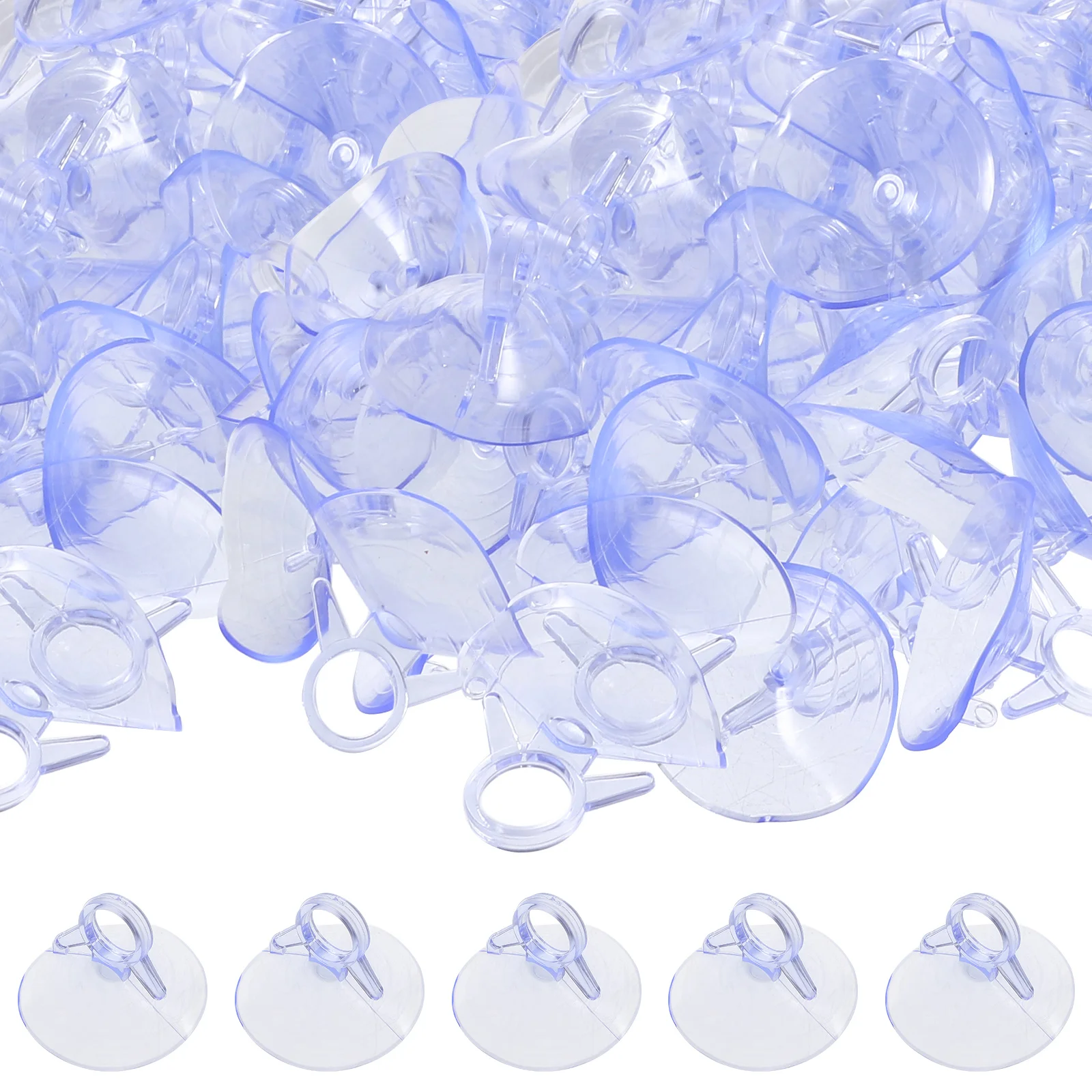 

100 Pcs Small Cars Window Sun Shade Pvc Protector Thickened Sucker Suction Cups
