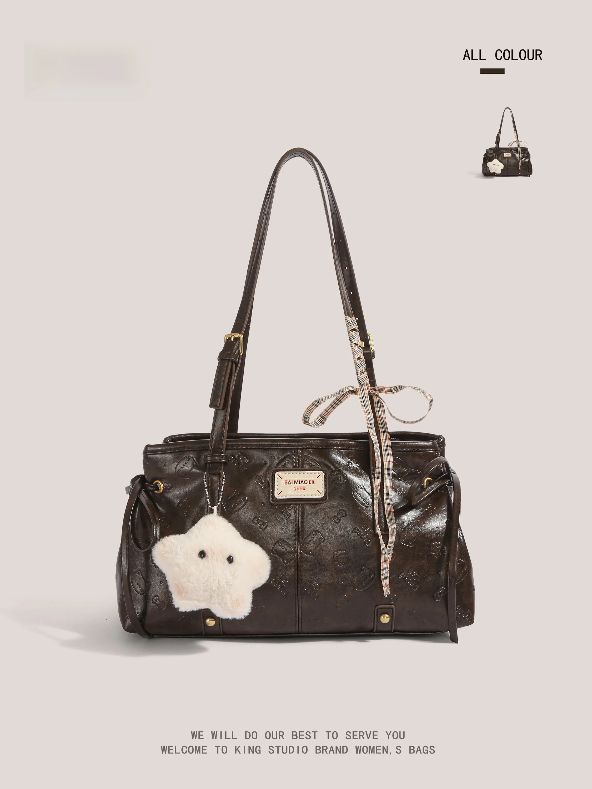 

MGZ Premium Floral Print Underarm Bag Women's 2025 New Autumn Winter Commuter Versatile Single Shoulder Bag Fashionable