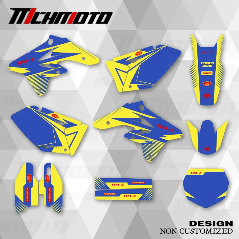 

MCHMFG новый стиль графические наклейки наборы наклеек для SUZUKI 2007 2008 2009 RMZ250