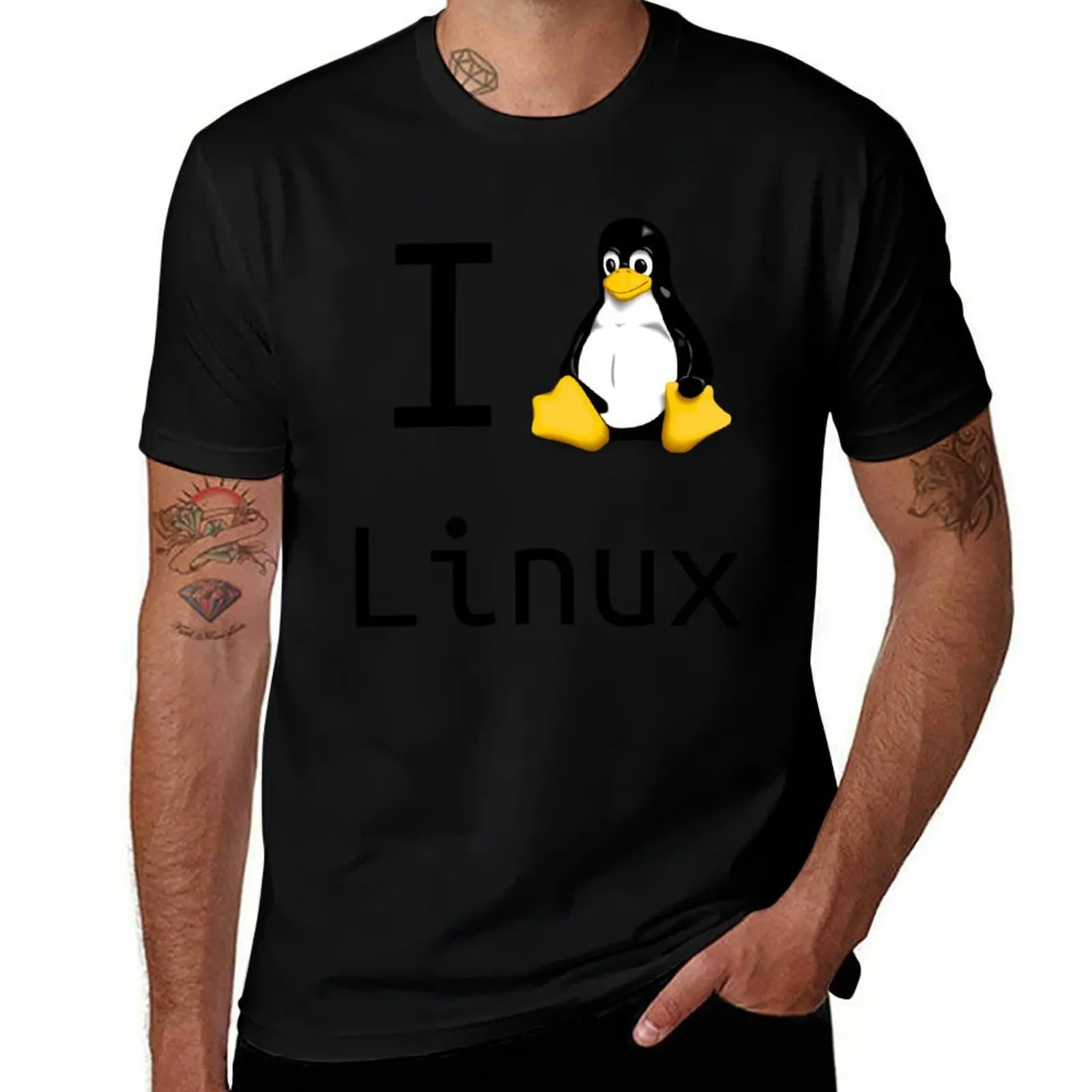

i love linux T-Shirt shirts graphic tee oversizeds custom shirt Funny t-shirts fitted t shirts for men