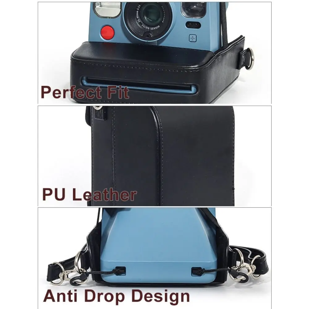 PU Leather Instant Film Camera Storage Bag Shockproof Anti Scratch Protective Cover Hard for  Now/Now+Gen2/3
