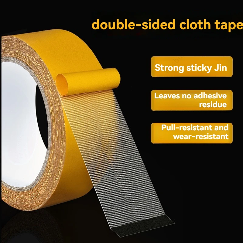 Super Thin Strong Fixation Double Sided Adhesive Tape Heavy Duty Translucent Mesh Waterproof Traceless Powerful Grid Carpet Tape