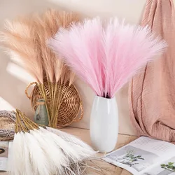 5PCS 55CM Artificial Pampas Grass Bouquet For Home Wedding Decoration Party Room Decor Bedroom DIY Flower Vase Fake Plant Reed