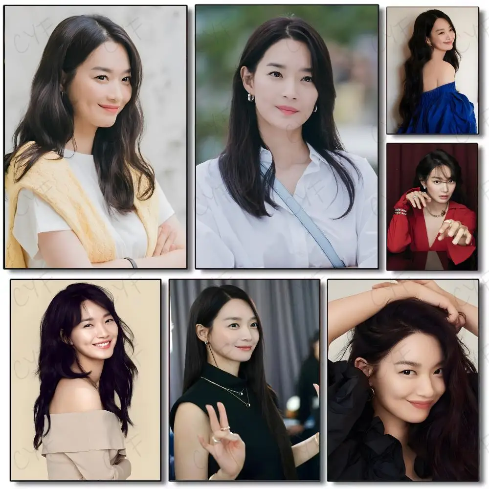 Actress Individual Shin Min A Poster Painting Wall Art Mural for Living Room Home Decor and Gifts