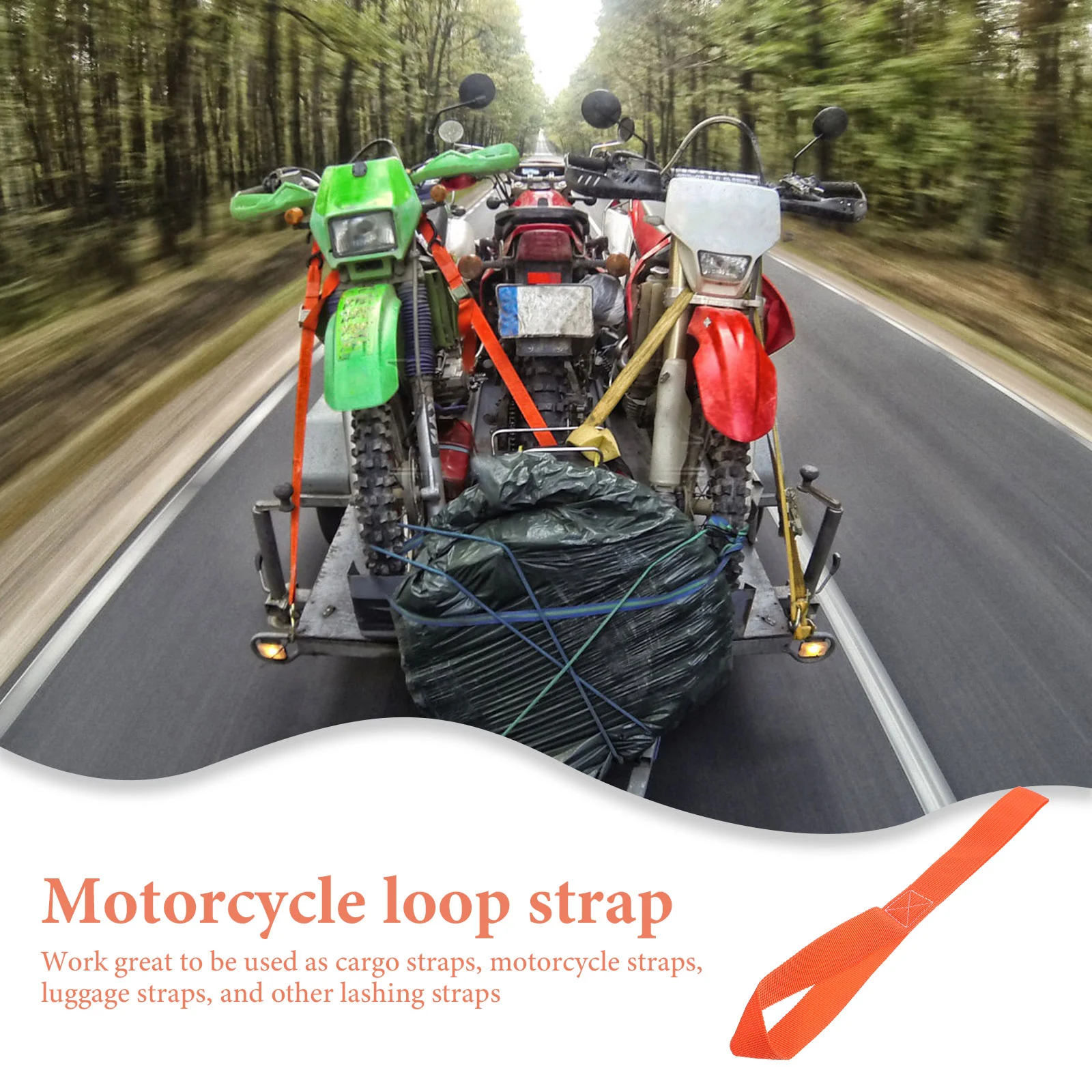 4 Pcs Strap Scooters Loop Motorcycle Tie Straps Tight Belt Binding Pp Luggage Bikes Tension Ratchet for load