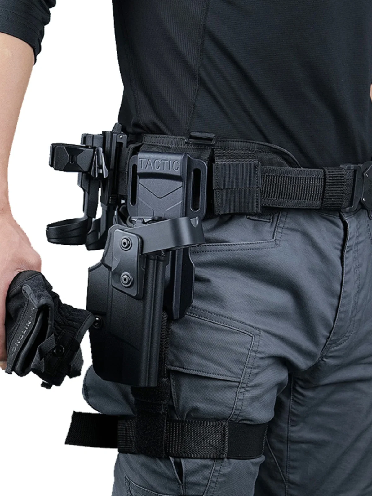 

Dragon Sc 92A Qui Release Holster ible with 92AB Glo G Series Belt Molle Weave Belt Universal Gun Leg Cover