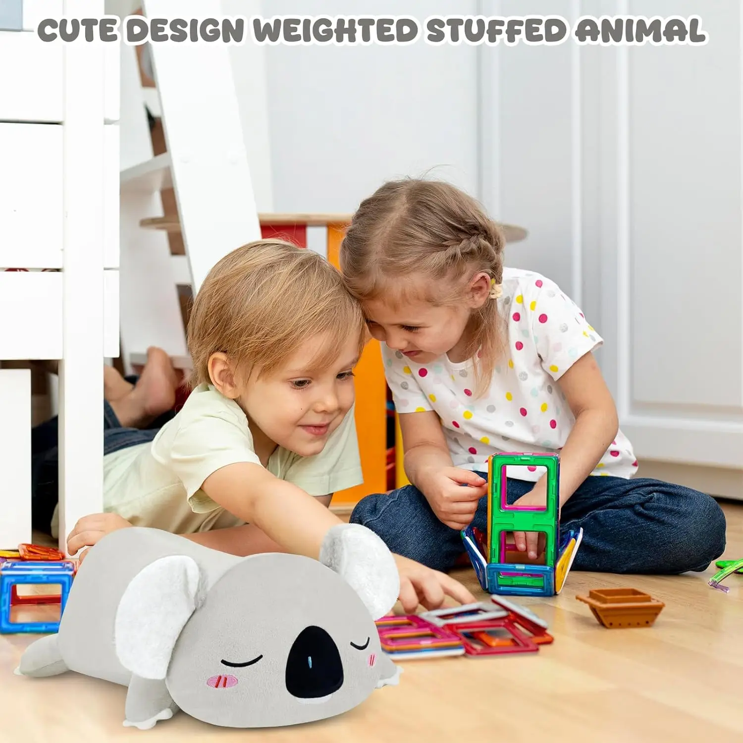 Peluche de Koala con Cuentas, Adorable Almohada de Regalo para Adultos y Niños, 9.8 Pulgadas