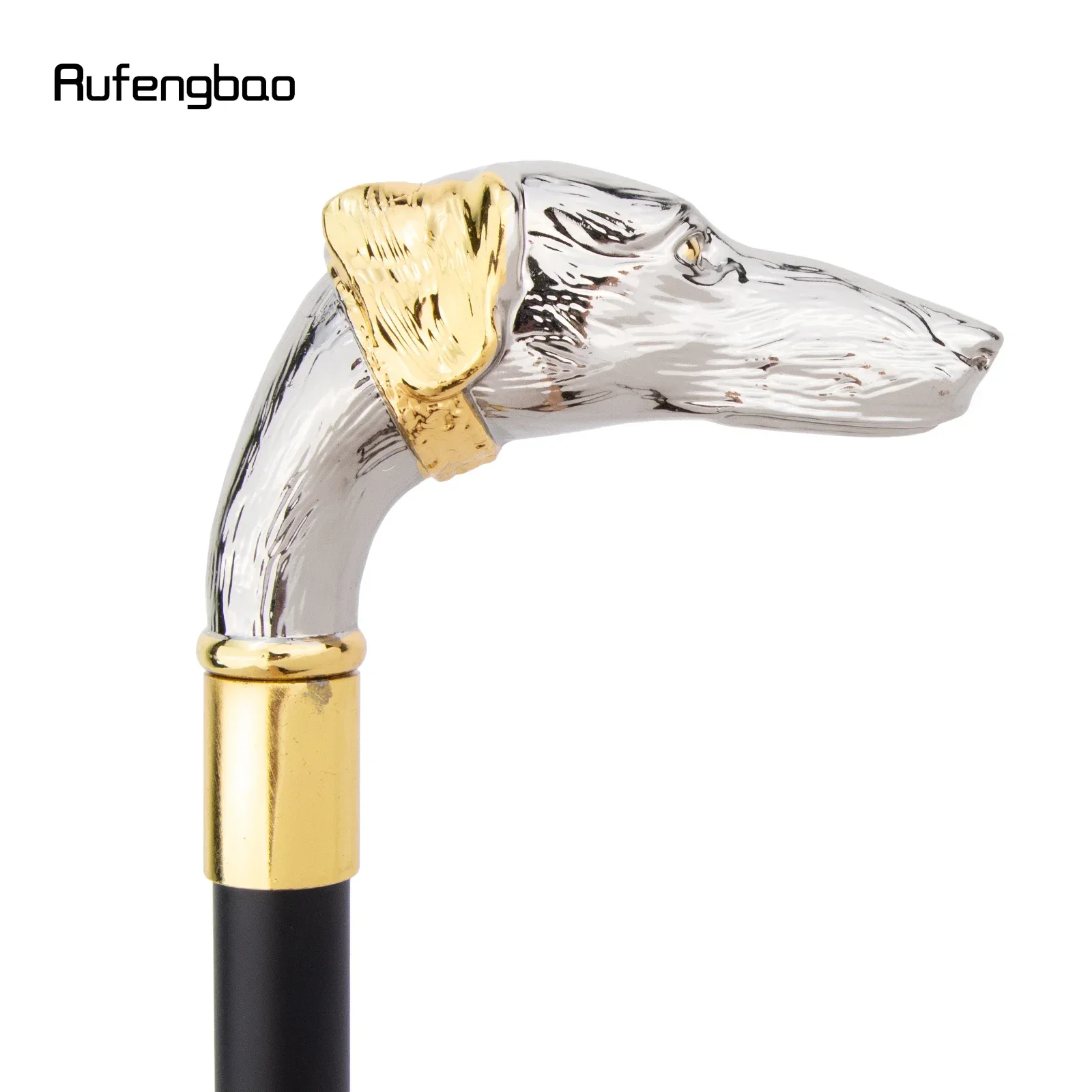الذهبي الأبيض الكلب السجق الكلب رئيس عصا للمشي موضة ديكور عصا للمشي شهم أنيقة تأثيري قصب مقبض Crosier 93 سنتيمتر