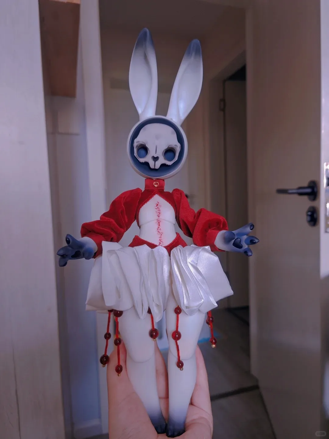 2026 Newsd BJD 1/6 35cm Height Premium Resin fashion animal mask Skull rabbit high quality doll Free shipping of in-stock makeup