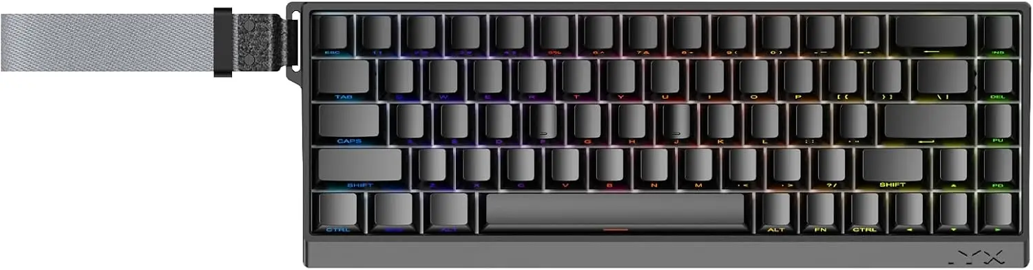 

MU68PRO Rapid Trigger Magnetic Switch Keyboard, Aluminum CNC Frame 65% TKL RGB Programmable Wired Gaming Keyboard - Black