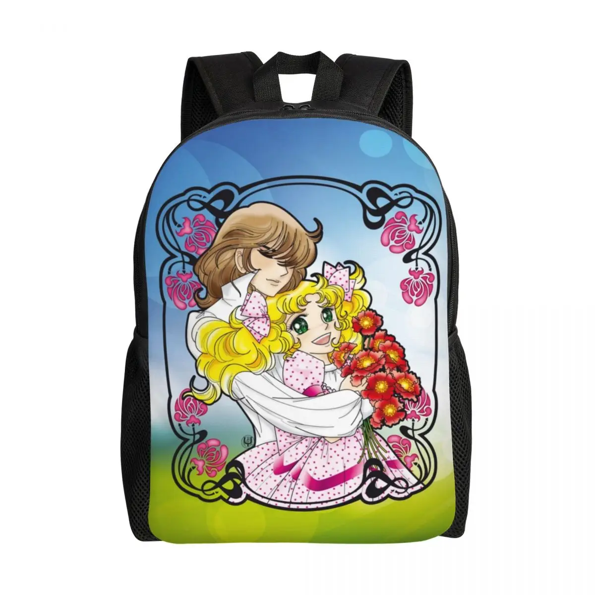 

Candy Candy Anime Manga Laptop Backpack Men Women Casual Bookbag for College School Students Bag