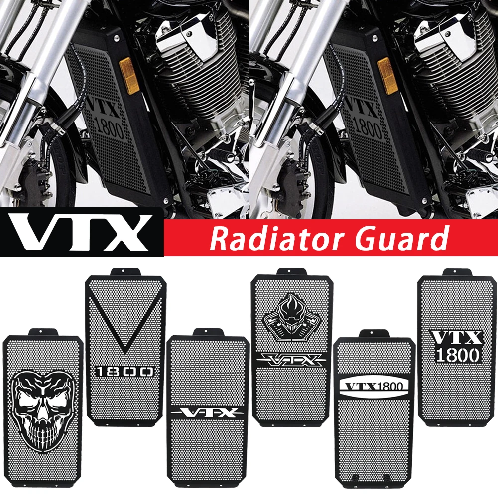 

Motorcycle VTX 1800 FOR HONDA VTX1800 C F N R S T Radiator Guard Grille Protective Cover Grill 2002 - 2004 2005 2006 2007 2008
