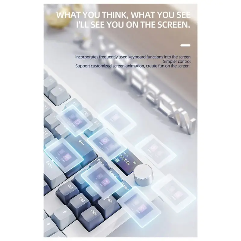 QWE-K86 Tri-Mode RGB Hot-Swappable Russian Mechanical Keyboard Russian Wireless Bluetooth Russian Gaming Keyboard,C Easy Install