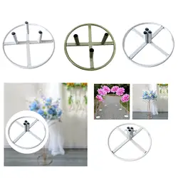 Flower Pole Display Stand Base DIY Crafts Iron Reusable Sturdy Centerpieces Large Floor Standing Flowers for Floral Home