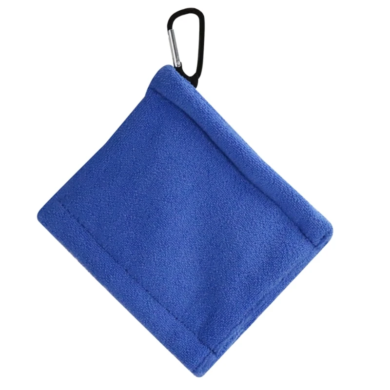 Golf Ball Towel Microfiber Golf Towel with Carabiner Clip Golf Head Clean Towel