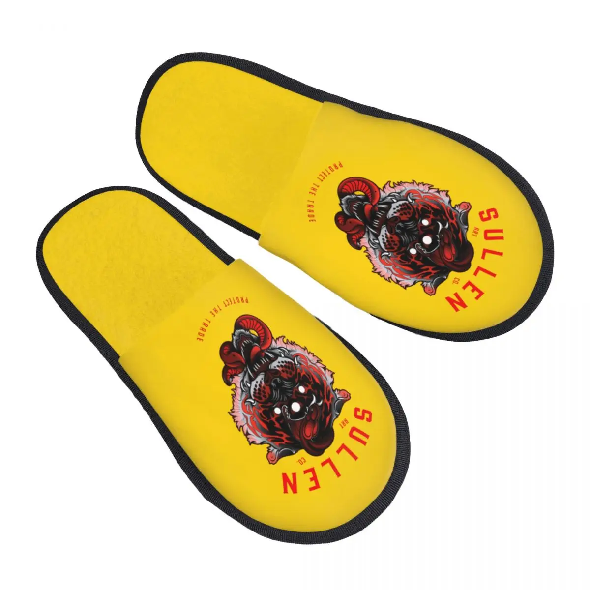 

Custom Skull Sullen 3 Eye Tattoo Tiger House Slippers Women Soft Memory Foam Rock Band Slip On Hotel Slipper Shoes