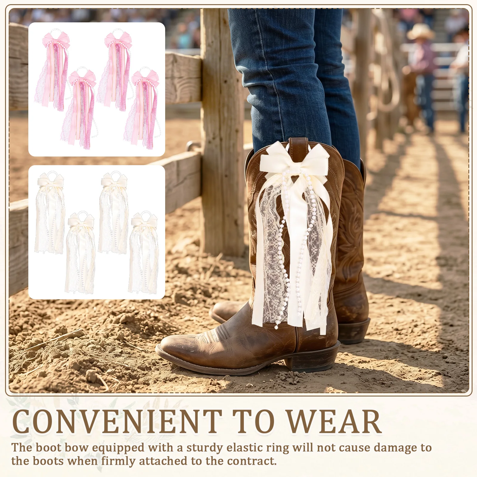4 Lazos de cinta para botas, accesorio para botas Martin y estilo western, regalo para bodas, festividades, cumpleaños, decoración escolar