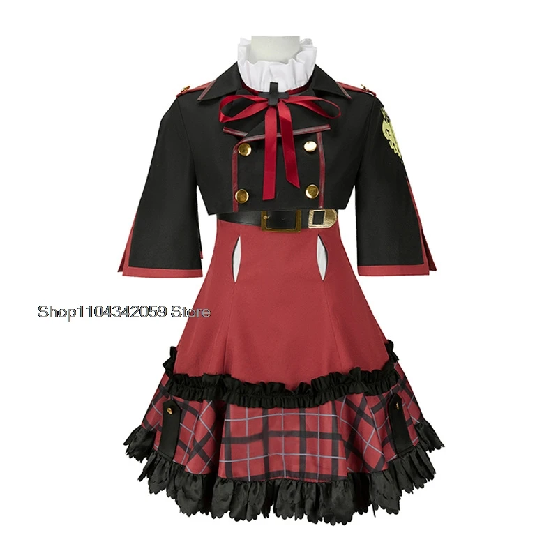 Game Blue Archive Asagi Mutsuki Uniform Dailydress Suit Cosplay Costume Women Halloween Party Custom Made Any Size Wig