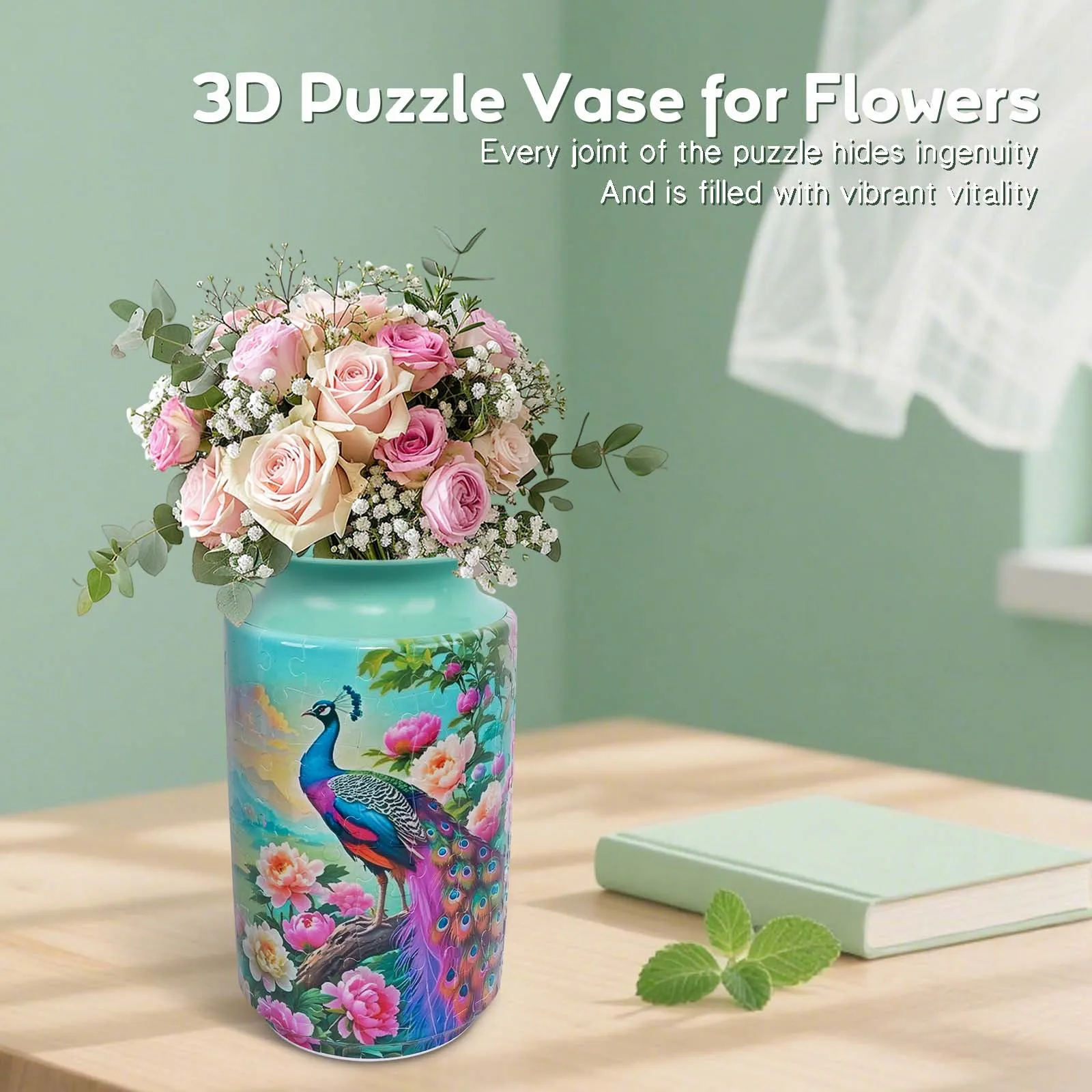 NEW Creative 3D Jigsaw Puzzle Vase for Home Decoration Craft DIY Items for Living Room Study Table Decorations Unique Gifts
