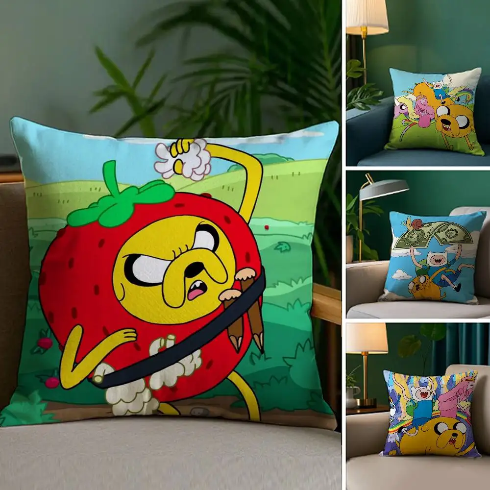 A-AdventureS Time Pillow Case Plush Fabric Soft Double Sided Print Sofa Cushion Cover Throw Pillow Covers