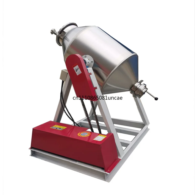 Dry Powder Mixer Stainless Steel Food Pellet Mixer High Capacity Double Cone Drum Mixer