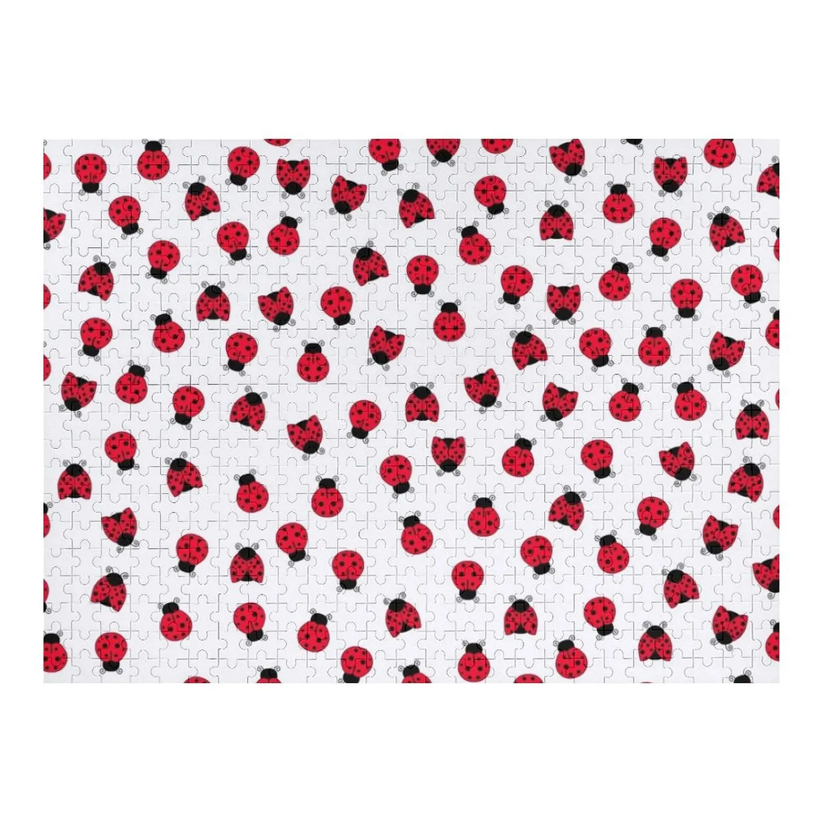 

Ladybug Picnic Jigsaw Puzzle Wood Photo Personalized Children Puzzle