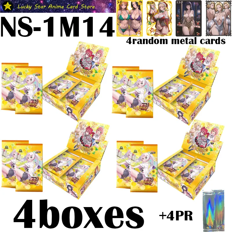 

New Goddess Story Collection Cards NS-1M14 Anime Game Girl Party Swimsuit Bikini Feast Booster Box Doujin Toys And Hobbies Gifts