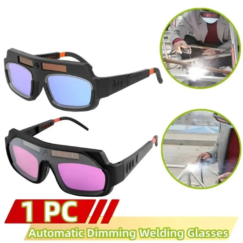 

Solar Energy Welding Mask Auto Darkening Adjustable Band Welding Helmet Eyes Goggle Anti-glare Welder Glasses