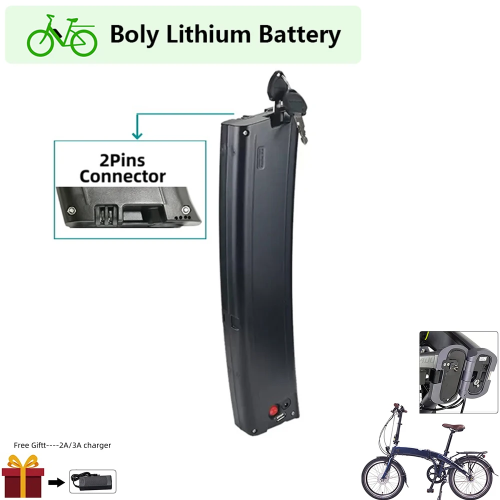 

36V Scimitar Folding E-bike Battery 7.8Ah 9.6Ah 10.5Ah for Hiland Sanford FISCHER FR18 Chrisson Ducati Torpado Bike Batteries