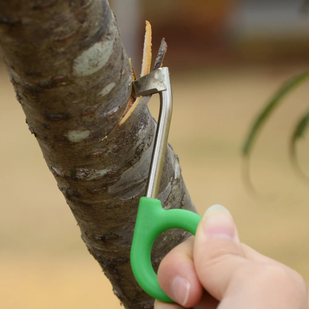 Garden Pruner Ring Barking Cutter Scissors Garden Fruit Tree Grape Girdling Knife Rings Tool Cutting Blade Pruning Hand Tools