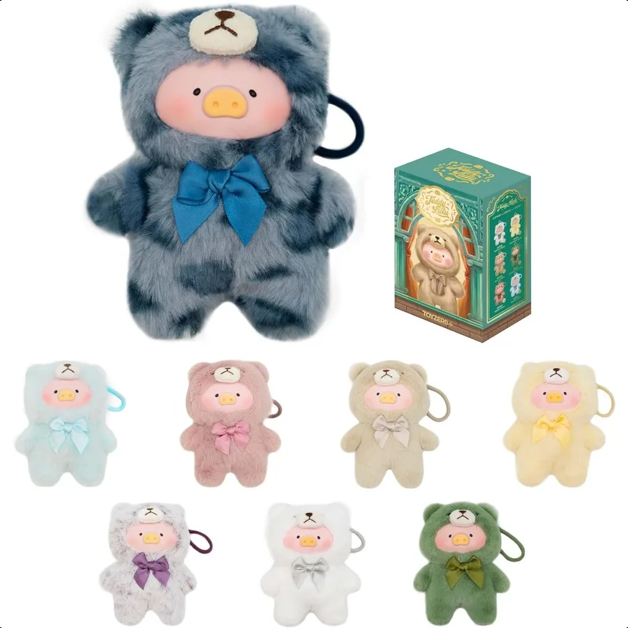 

Lulu The Piggy Blind Box Teddy Shop Series Plush Keychain Blind Boxes Figures Vinyl Face Cute Stuffed Animals Mystery Box Colle