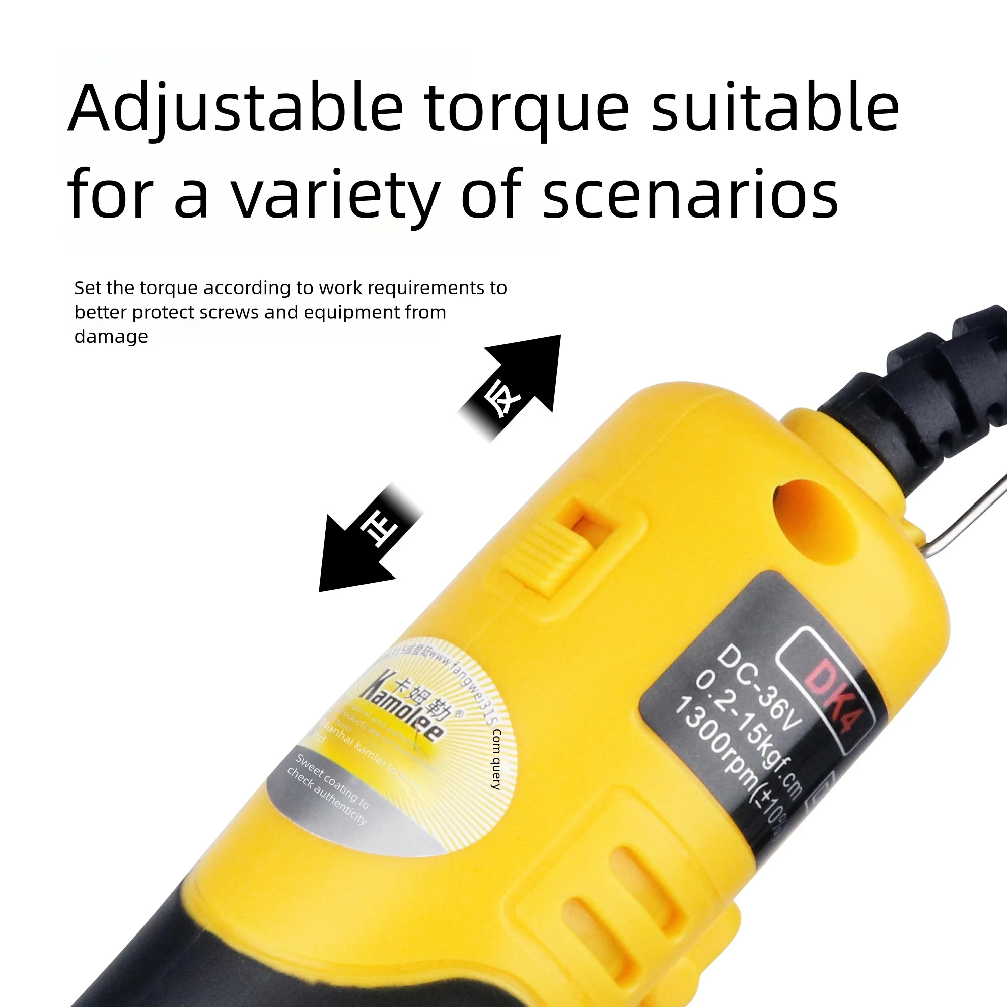 AhuHardware Short Body Powerful Electric Screwdriver 220V in-line Electric screwdriver 801 802 S1/4 Home Repair and Power tools