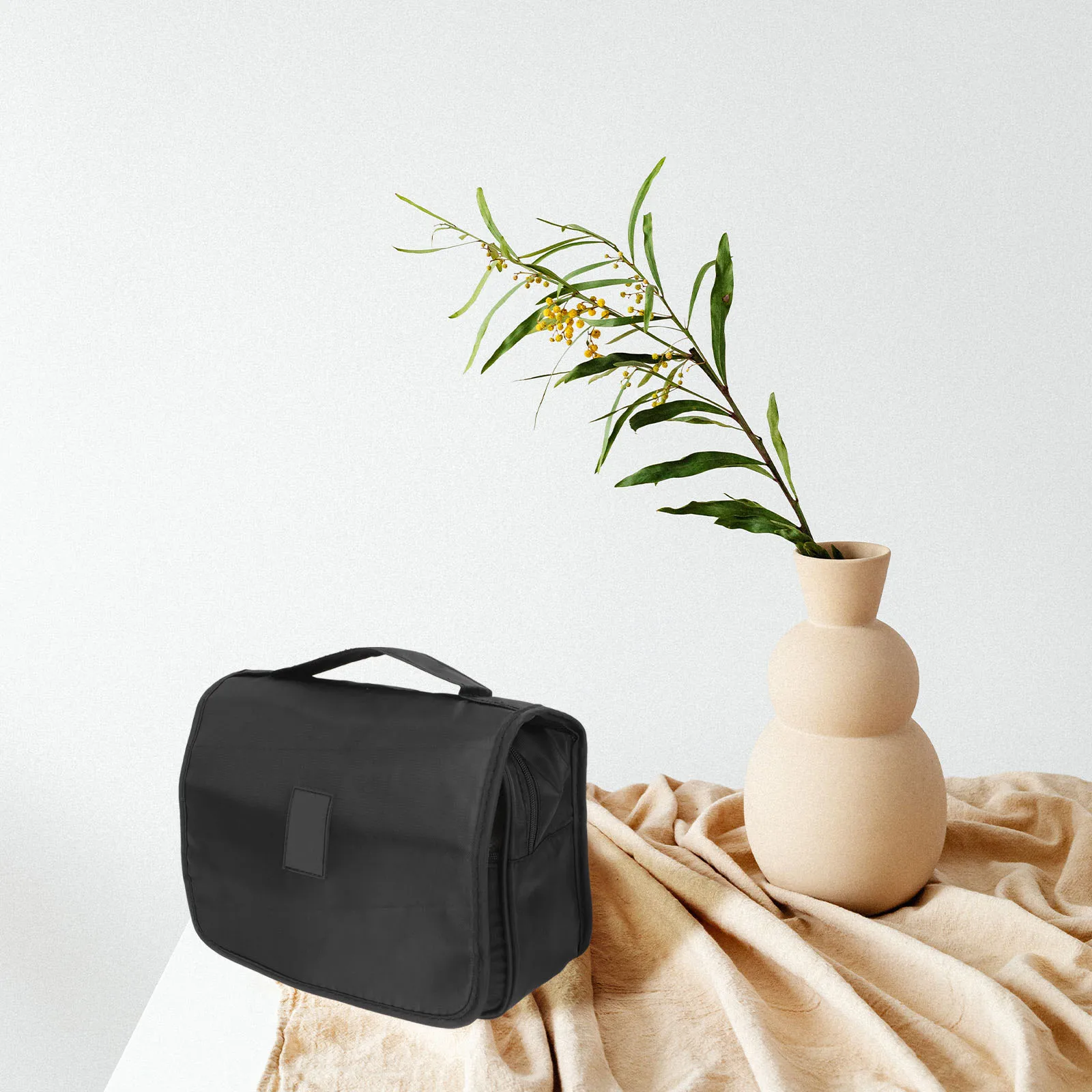 

Folding Waterproof Large Capacity Toiletry With Hanging Hook For Travel Storage Multipurpose Makeup Bag Lightweight