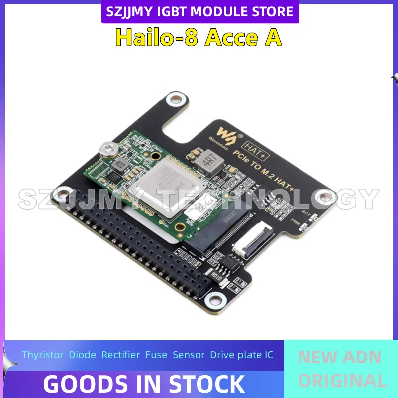 

Плата расширения Raspberry Pi 5 с искусственным интеллектом Hailo-8 Модуль M.2 26TOPS Низкое энергопотребление НОВЫЙ ОРИГИНАЛ НА СКЛАДЕ