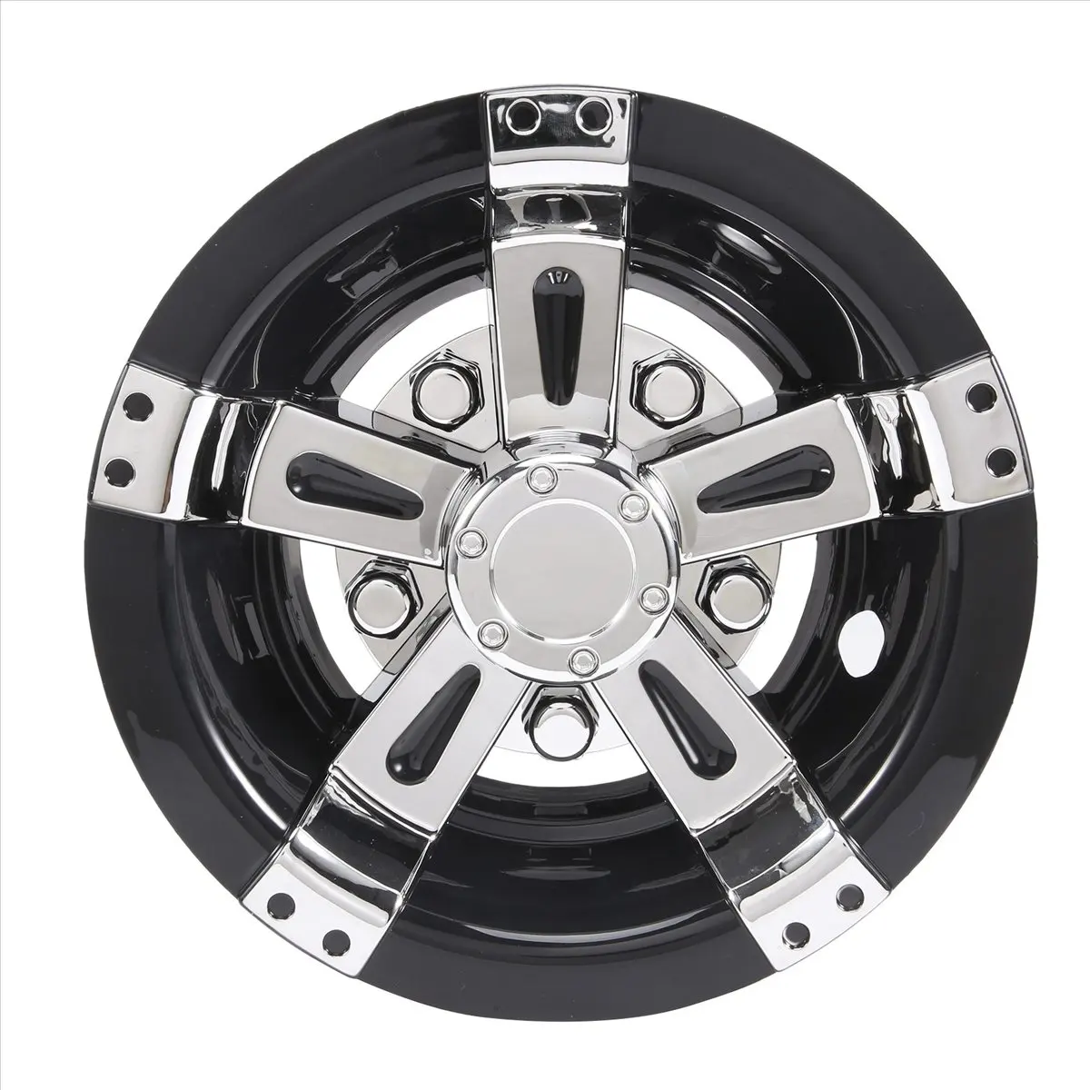 A02G 1Pcs 8Inch Golf Cart Wheel Cover, 5 Spoke Design Hub Cap for Golf Carts for Club Car, EZGO, Yamaha