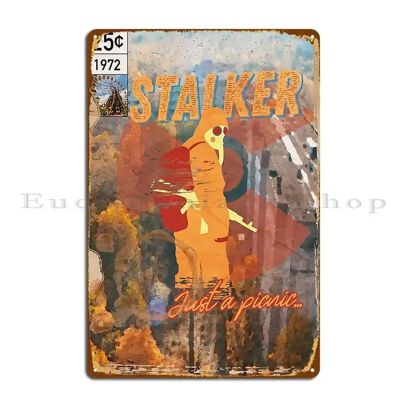 Stalker Retro Comics Soronelite Metal Sign Printed Kitchen Garage Plaques Wall Mural Wall Cave Tin Sign Poster