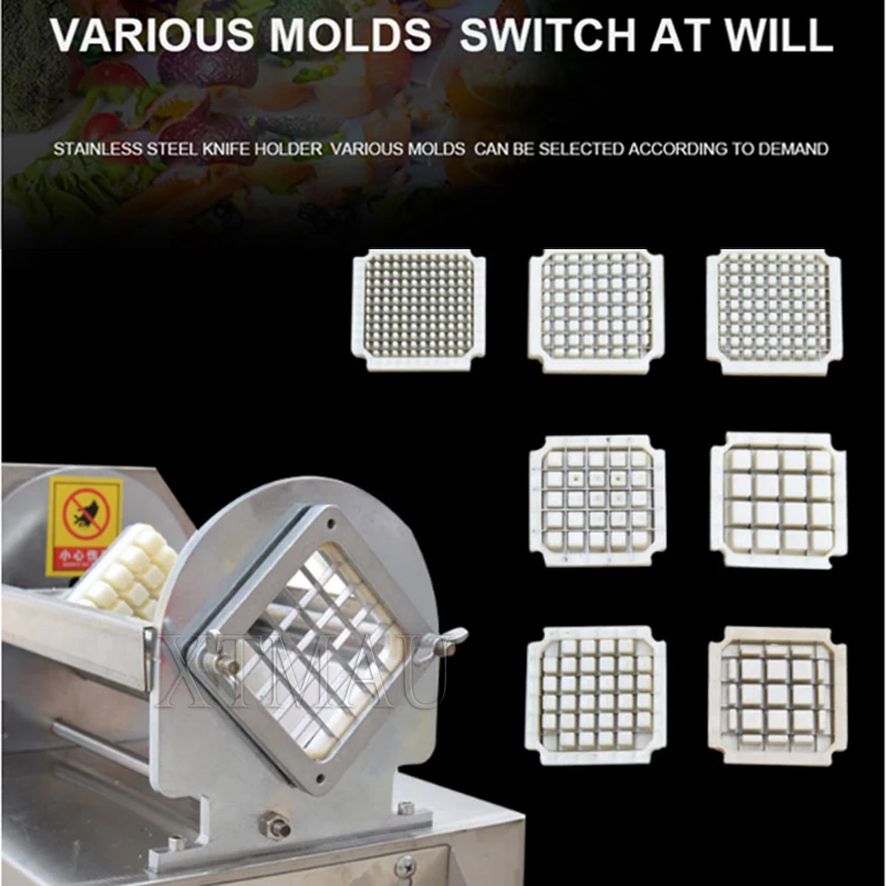 

Electric Vegetable Cutter Potato Making Machine For Potato Carrot Stainless Steel Vegetable Cutting Machine