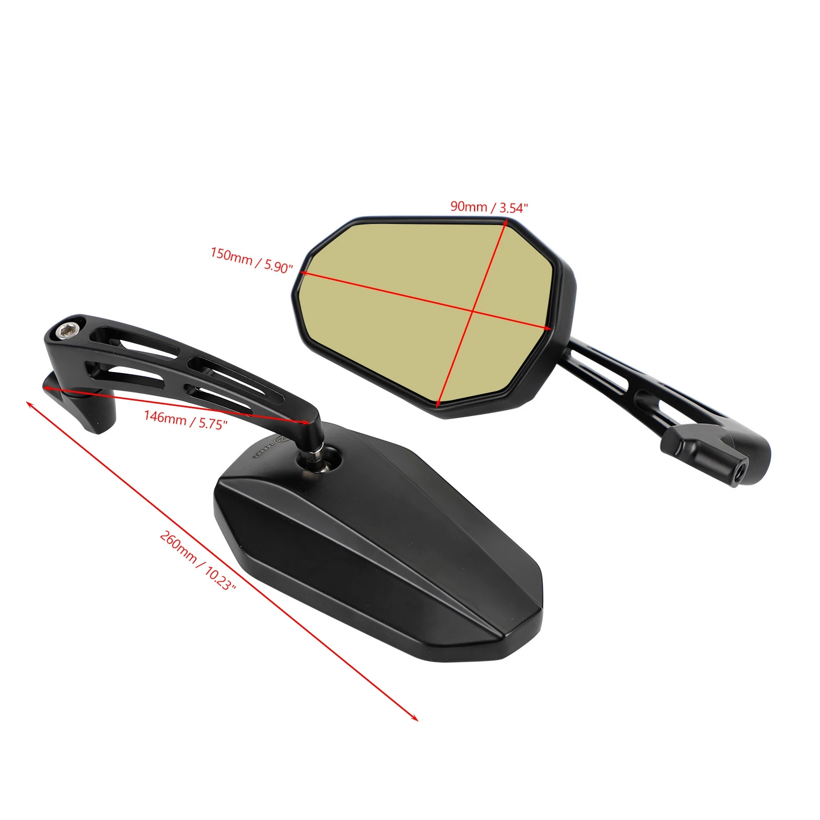 Artudatech زوج مرايا الرؤية الخلفية لهوندا CB 500 X CB 500 F 2019-2022 NT 1100 2020 2021