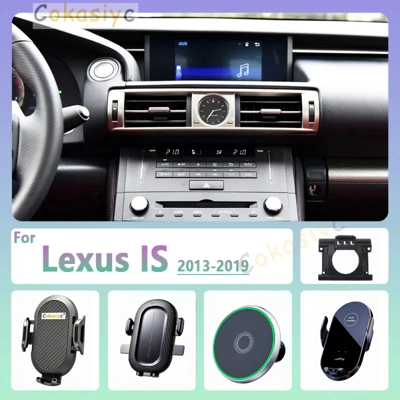 For Lexus IS250 300 350 200T 2013 2014-2019 Car Phone Holder Wireless Charging Magnetic Phone Holder Car Magsafe Support